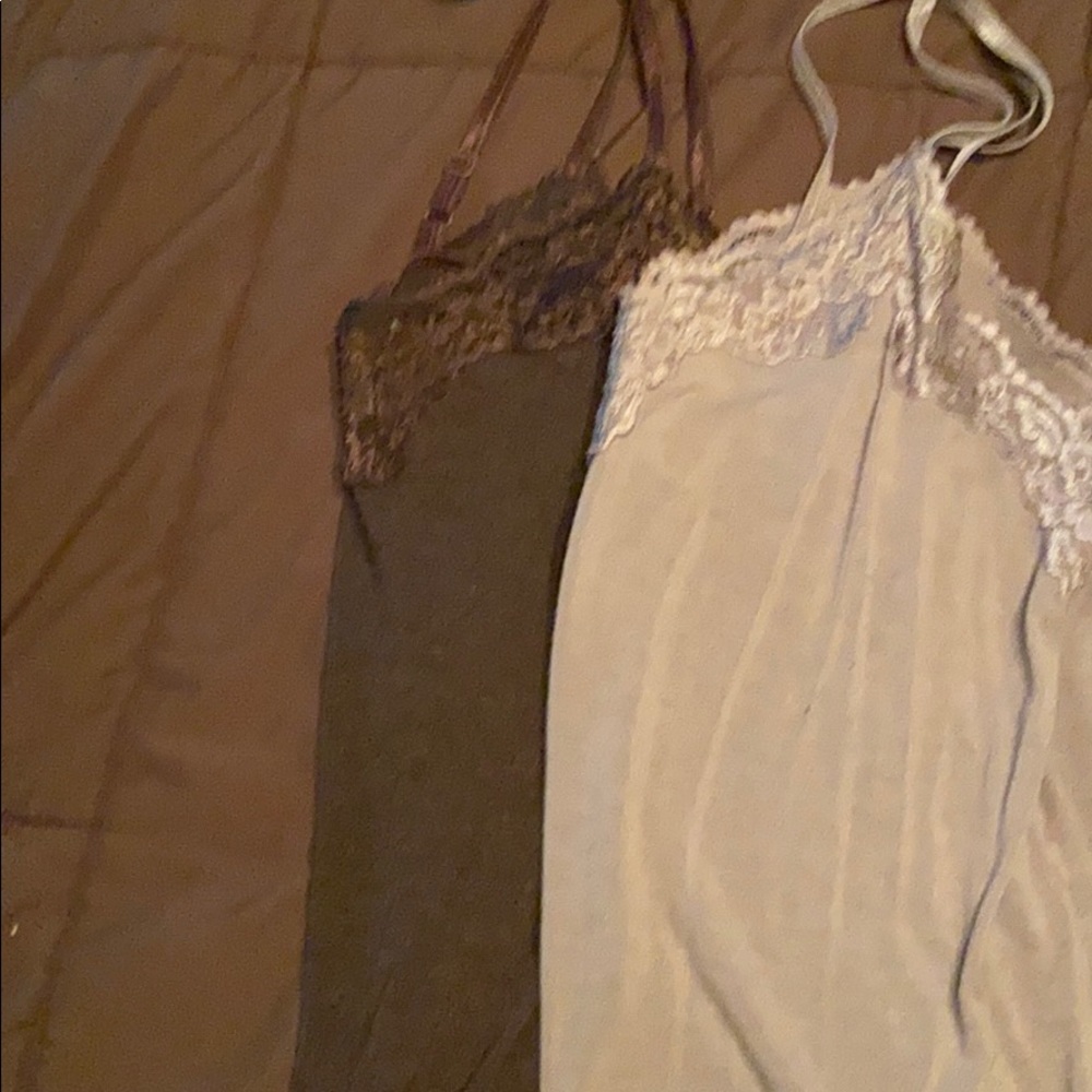 Two lace tanks